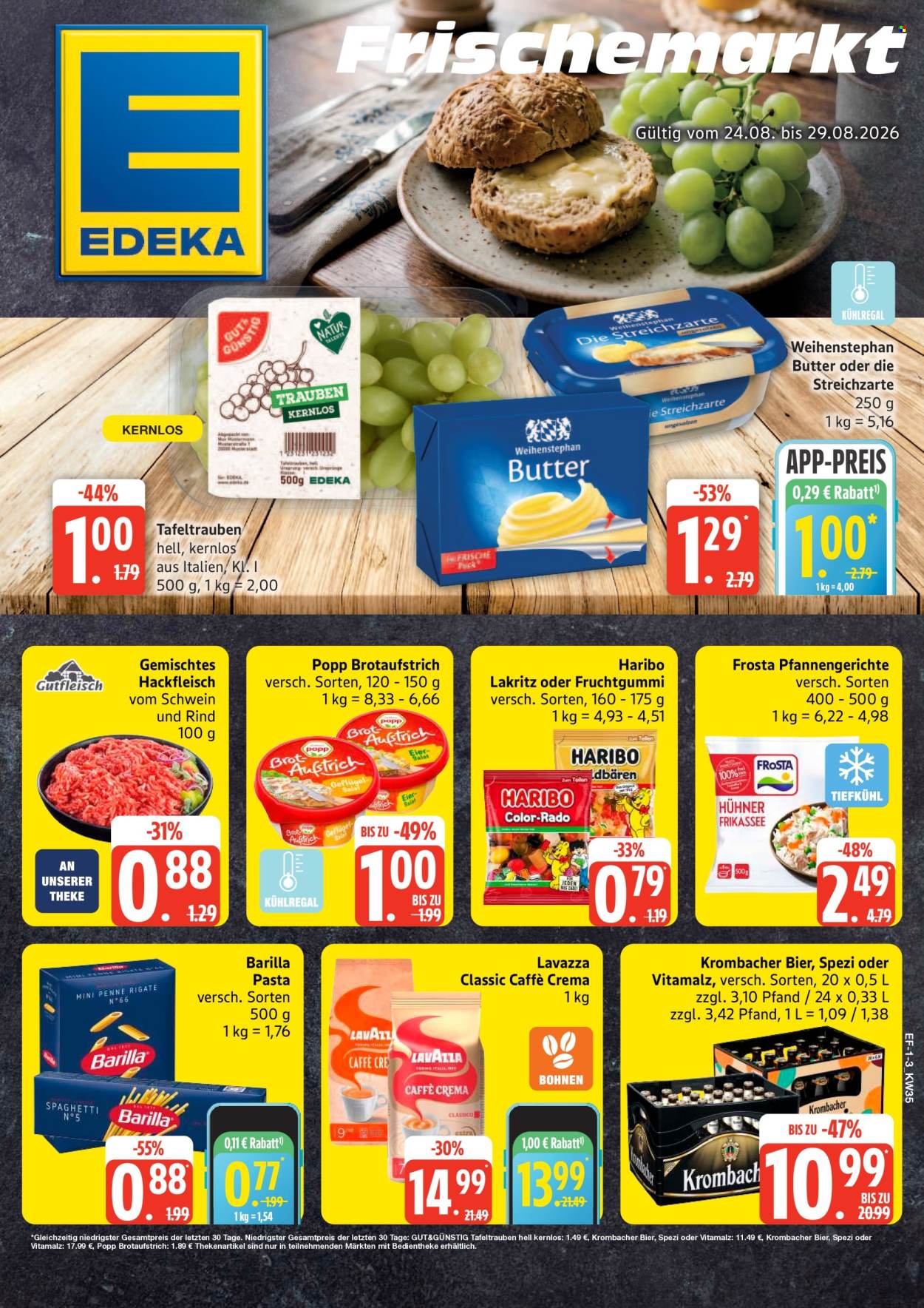 Edeka Prospekte  - 24.08.2026 - 29.08.2026. Seite 1