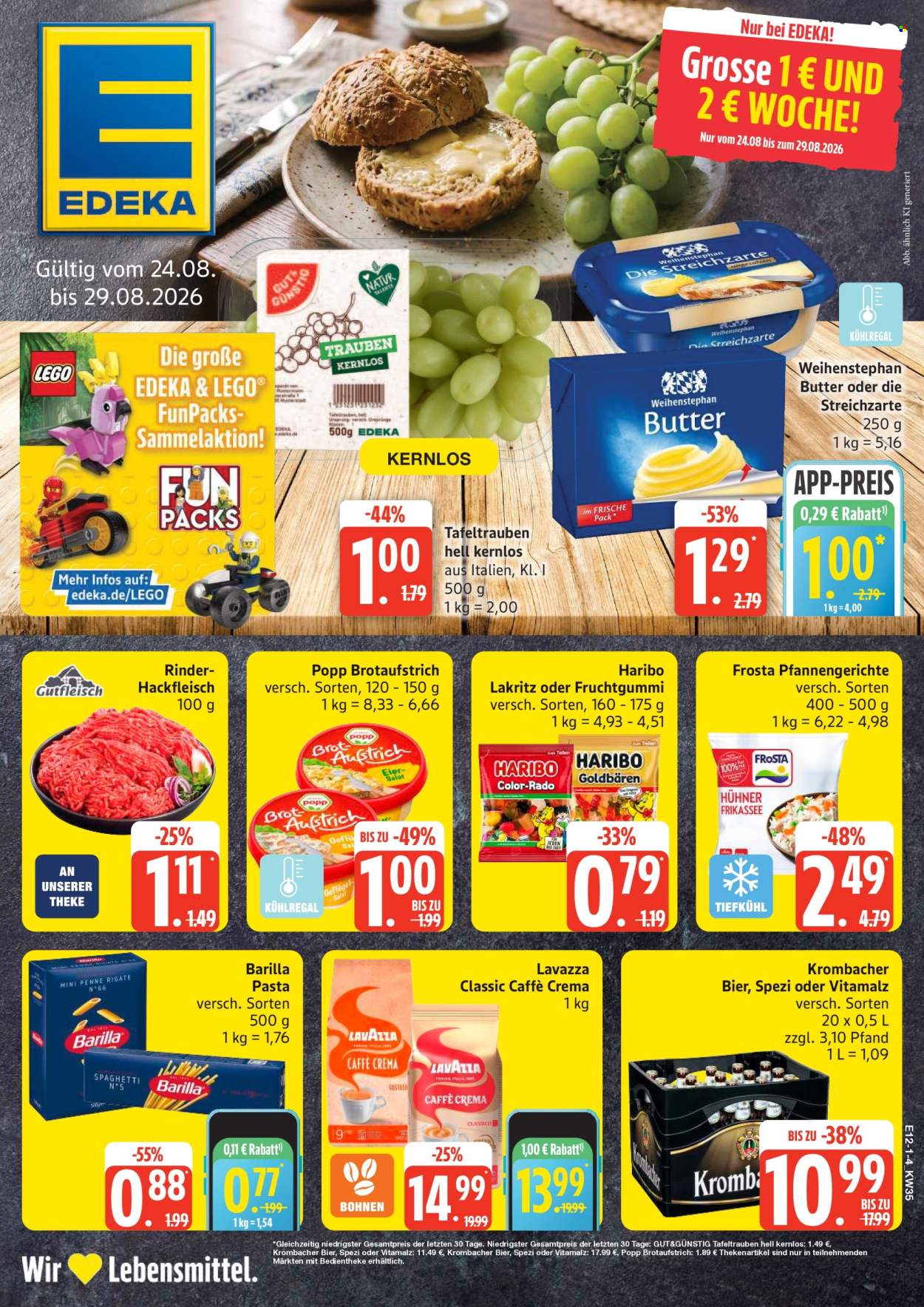 Edeka Prospekte  - 24.08.2026 - 29.08.2026. Seite 1