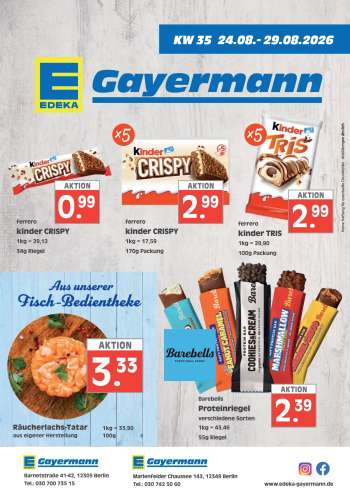 Prospekte Edeka - 24.08.2026 - 29.08.2026.
