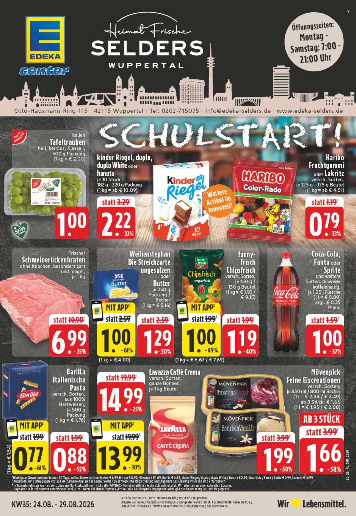 Edeka Prospekte  - 24.08.2026 - 29.08.2026. Seite 1