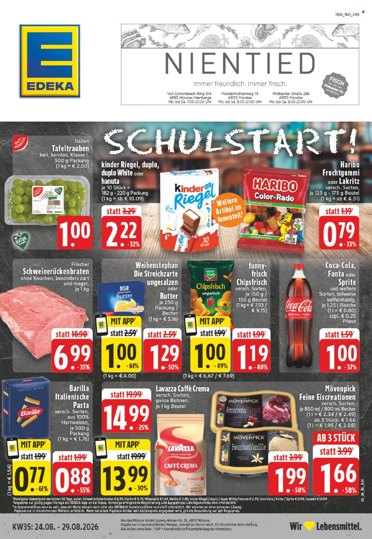 Edeka Prospekte  - 24.08.2026 - 29.08.2026. Seite 1