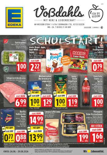Prospekte Edeka - 24.08.2026 - 29.08.2026.