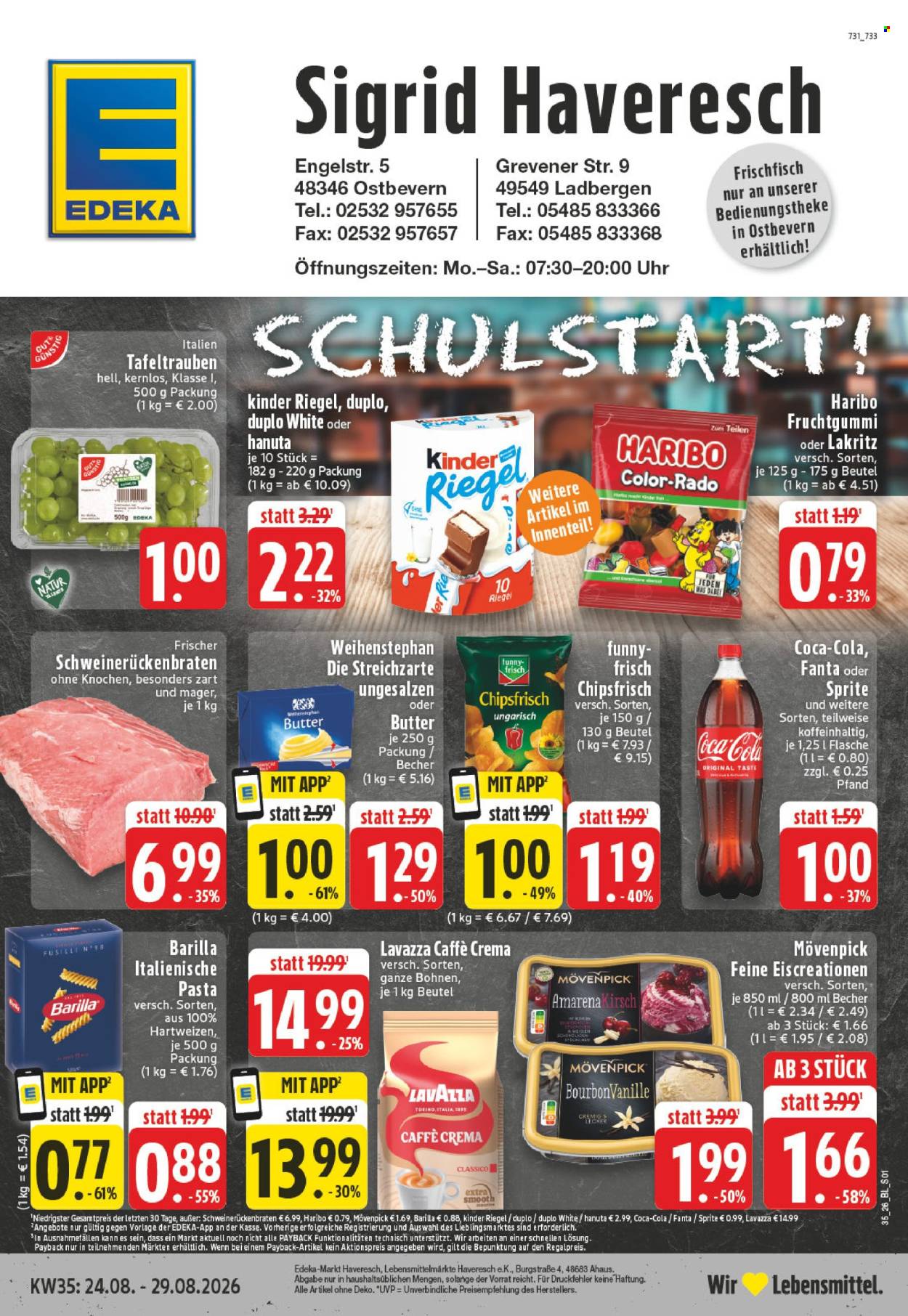 Edeka Prospekte  - 24.08.2026 - 29.08.2026. Seite 1
