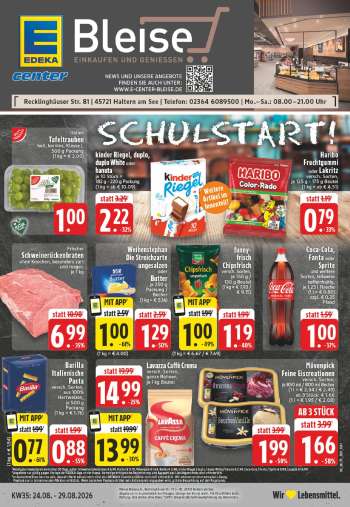 Prospekte Edeka - 24.08.2026 - 29.08.2026.