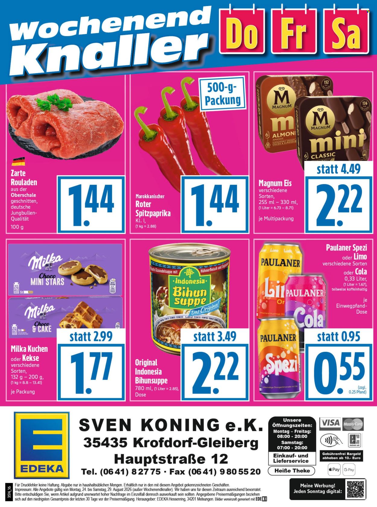 Edeka Prospekte  - 24.08.2026 - 29.08.2026. Seite 16