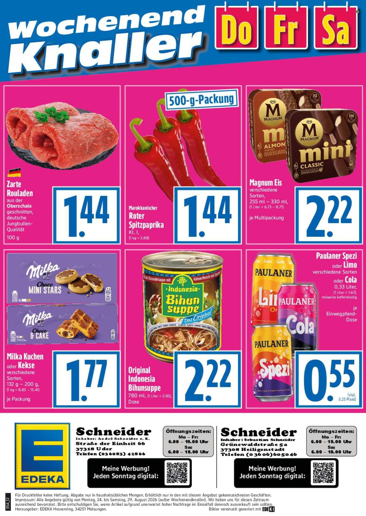 Edeka Prospekte  - 24.08.2026 - 29.08.2026. Seite 12