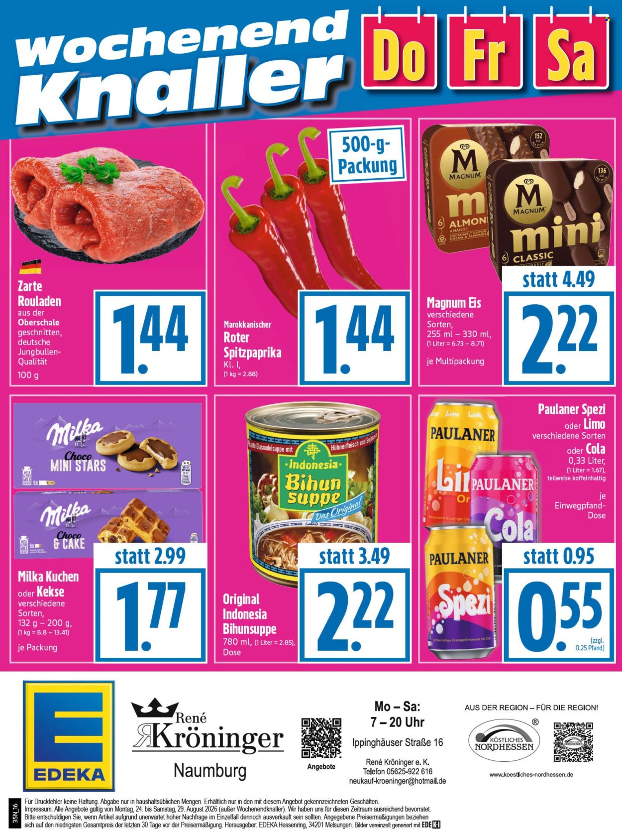 Edeka Prospekte  - 24.08.2026 - 29.08.2026. Seite 16