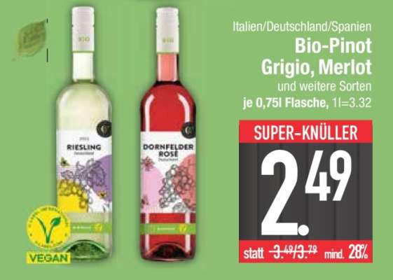 Bio Pinot Grigio, Merlot