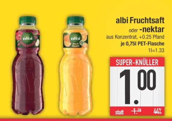 albi Fruchtsaft oder -nektar