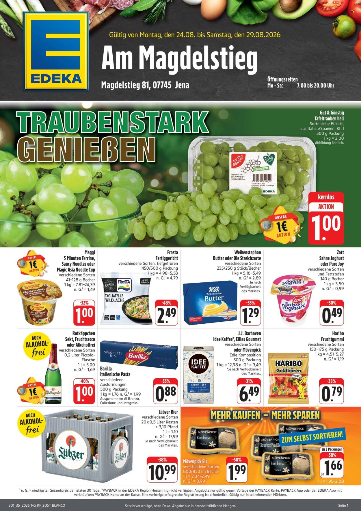 Edeka Prospekte  - 24.08.2026 - 29.08.2026. Seite 1