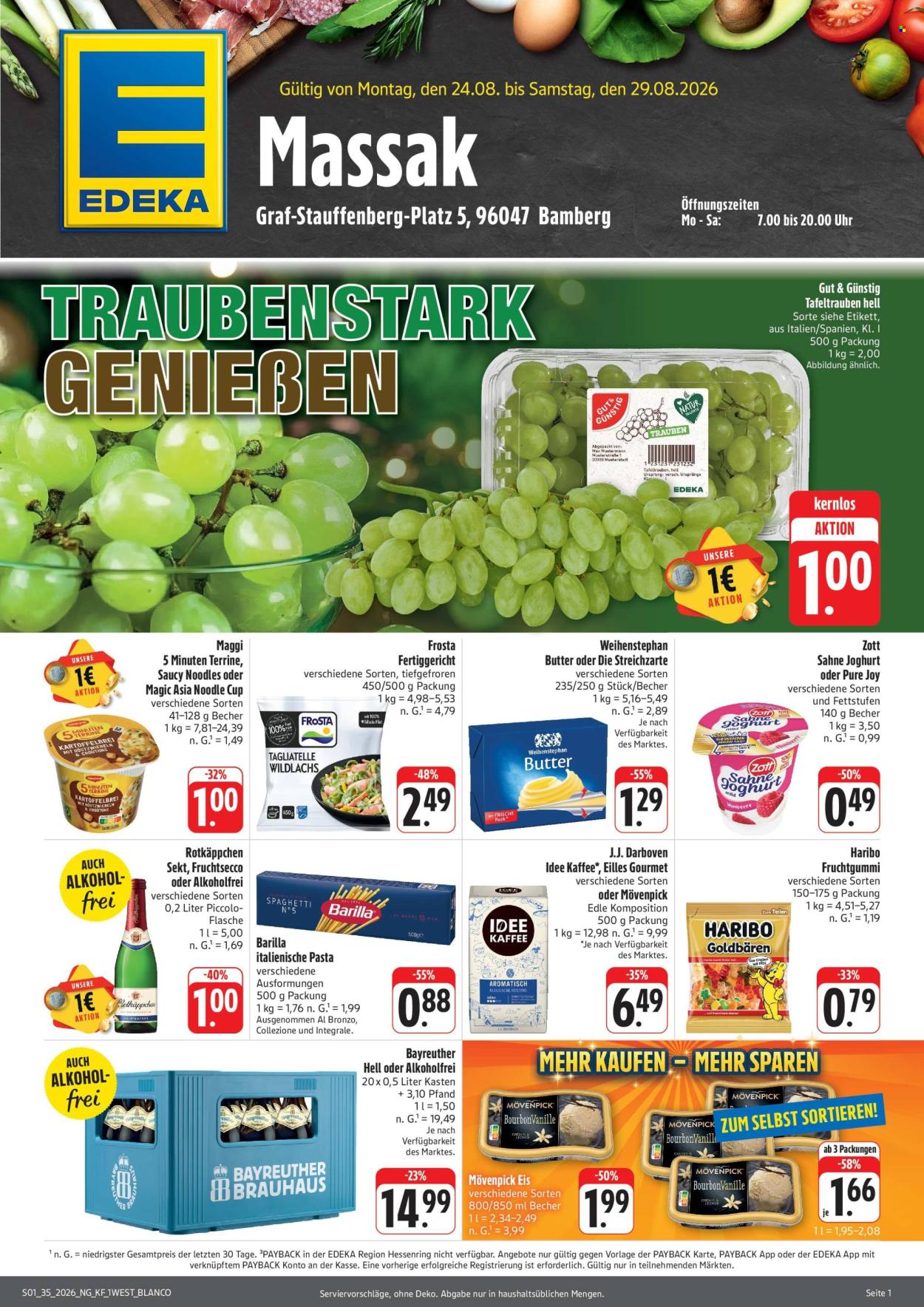 Edeka Prospekte  - 24.08.2026 - 29.08.2026. Seite 1