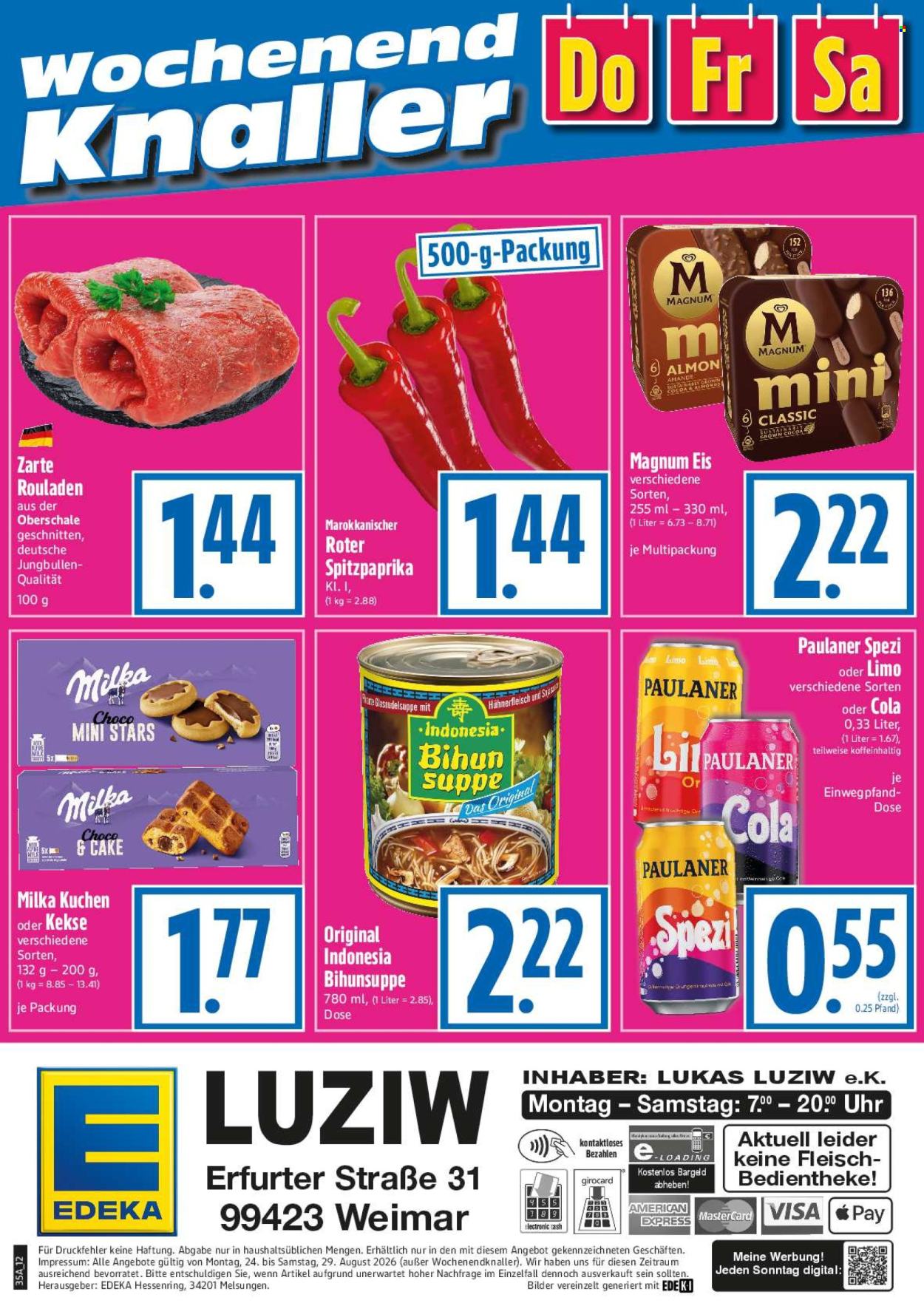 Edeka Prospekte  - 24.08.2026 - 29.08.2026. Seite 12