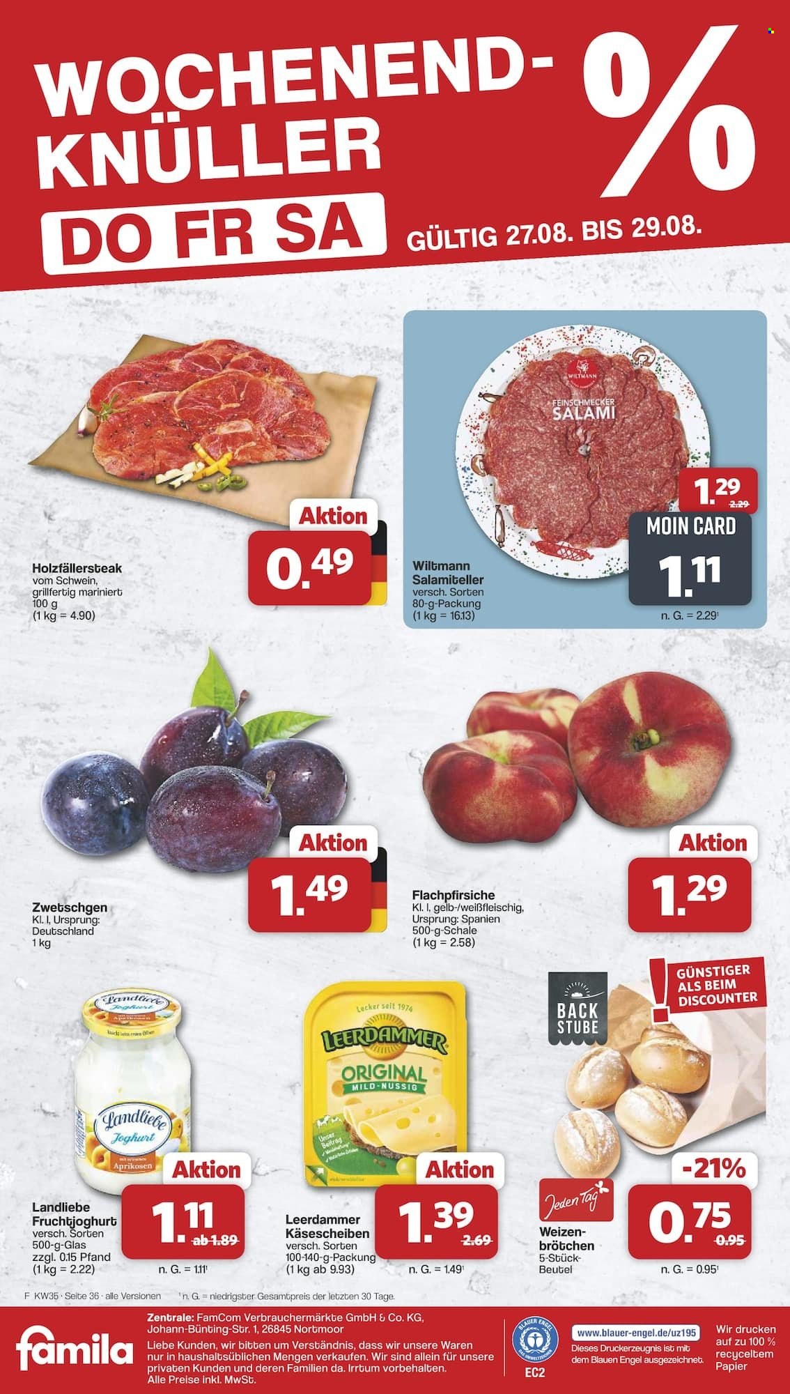 famila Prospekte  - 24.08.2026 - 29.08.2026. Seite 40