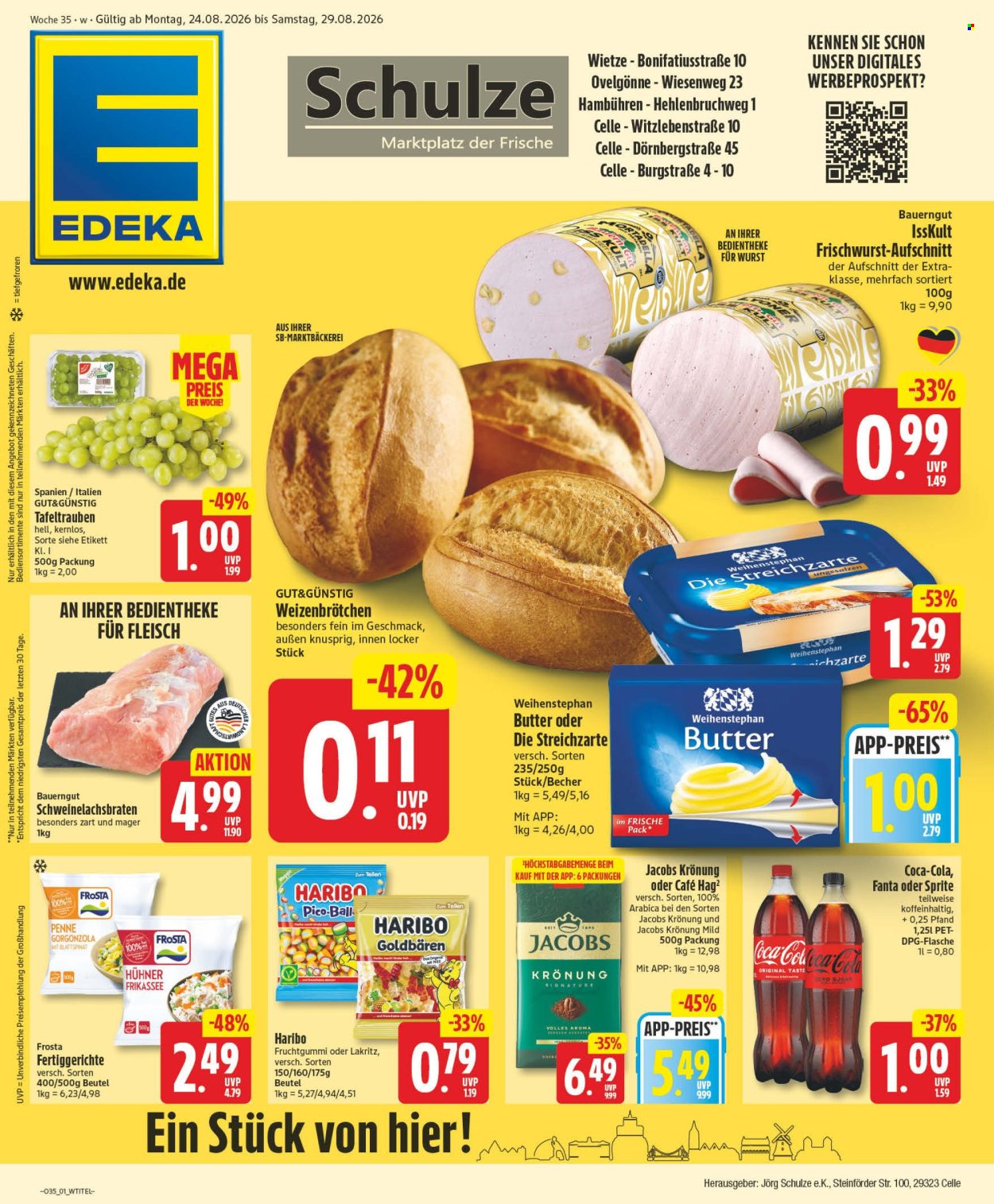 Edeka Prospekte  - 24.08.2026 - 29.08.2026. Seite 1