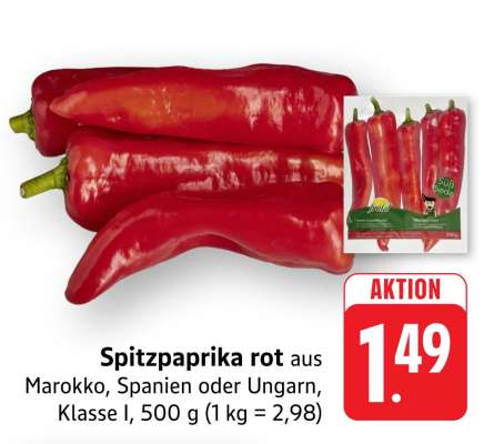Spitzpaprika rot*