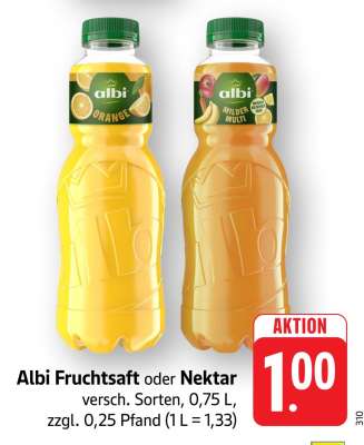 albi Fruchtsaft oder -nektar