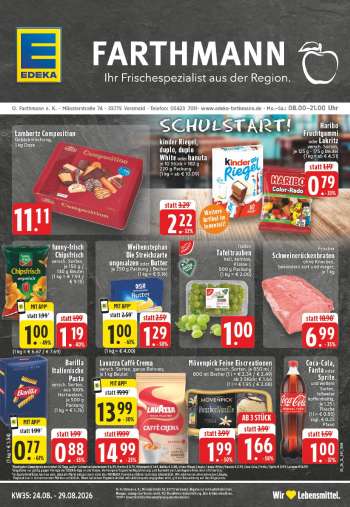 Prospekte Edeka - 24.08.2026 - 29.08.2026.