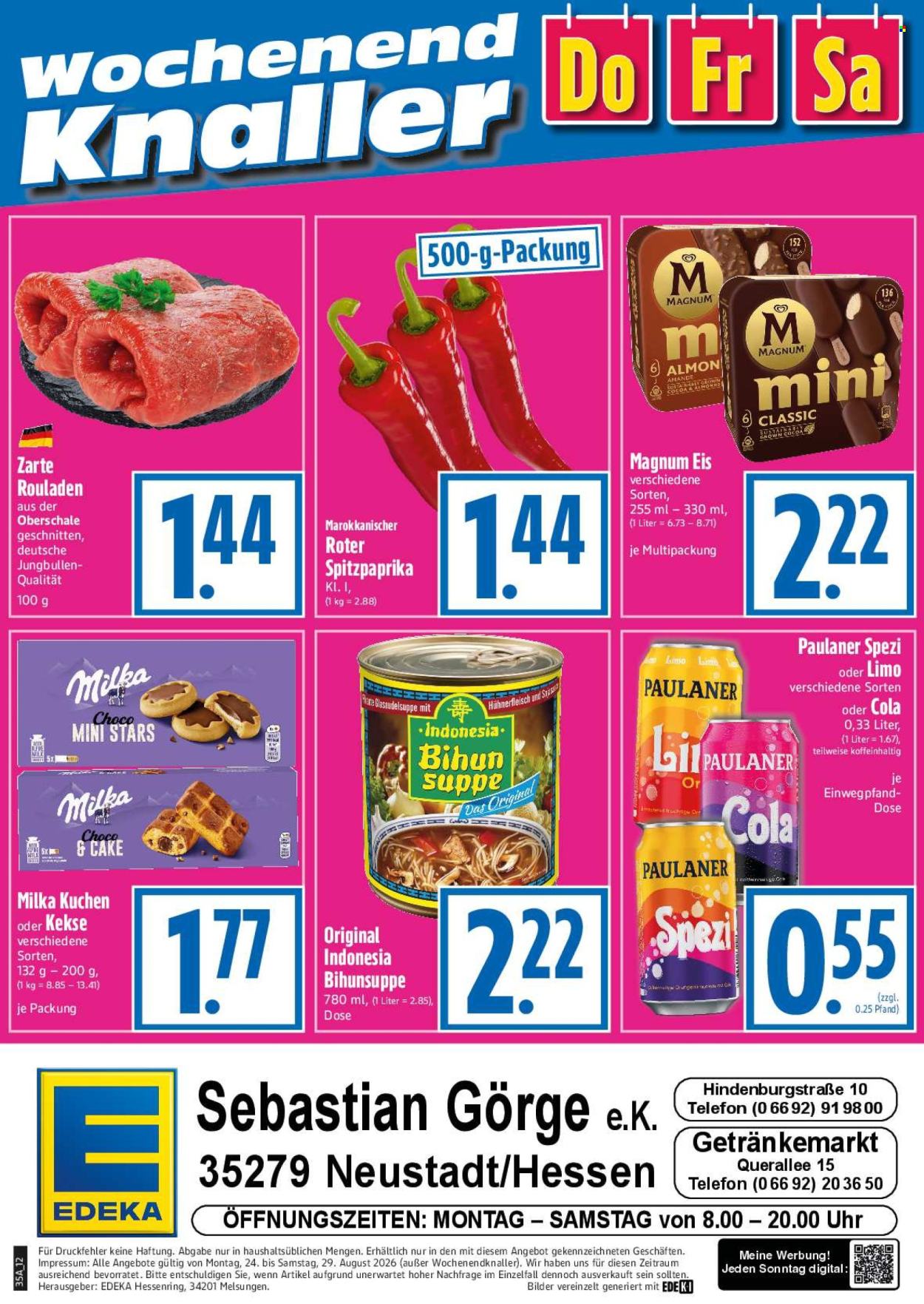 Edeka Prospekte  - 24.08.2026 - 29.08.2026. Seite 14