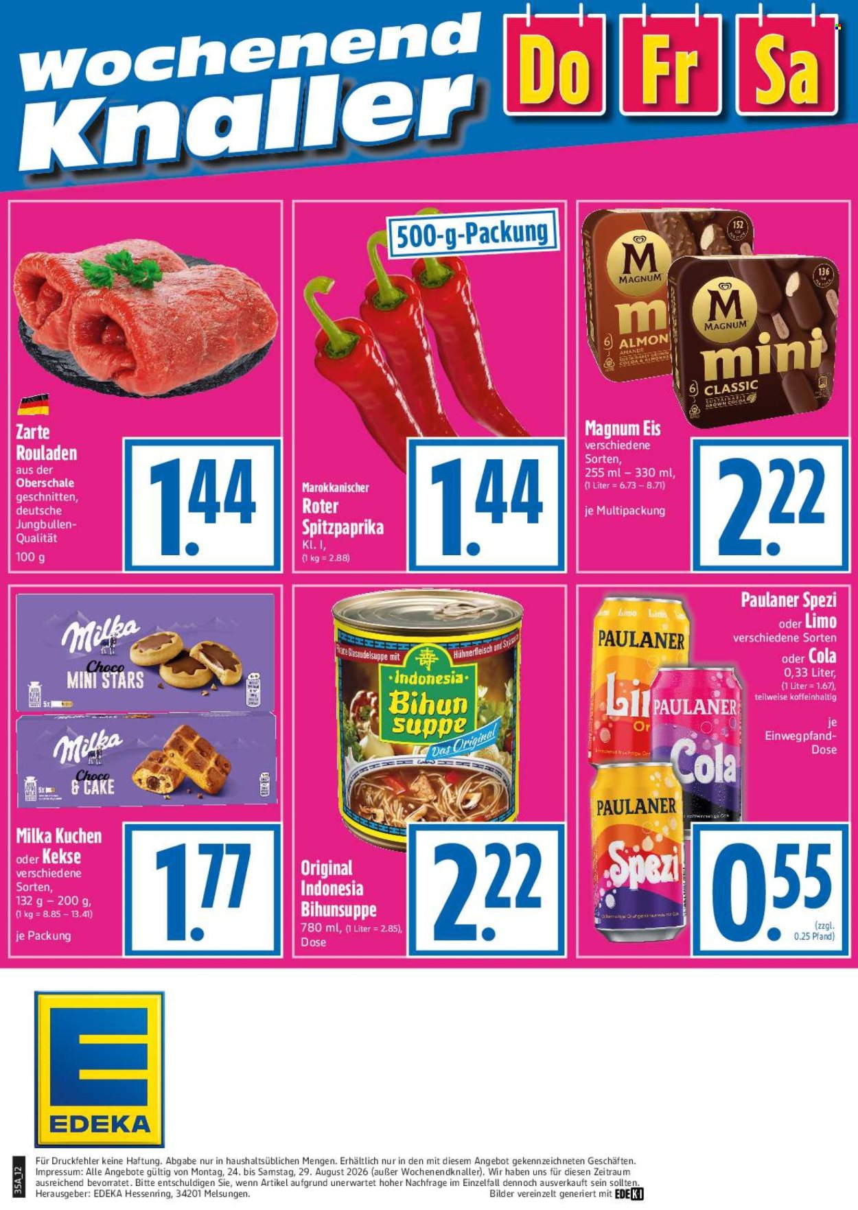 Edeka Prospekte  - 24.08.2026 - 29.08.2026. Seite 12