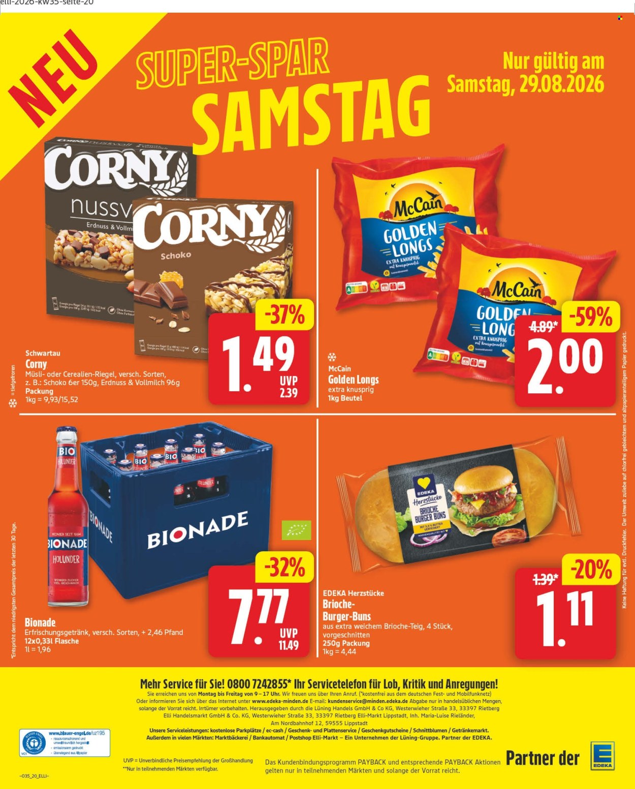 Edeka Prospekte  - 24.08.2026 - 29.08.2026. Seite 20