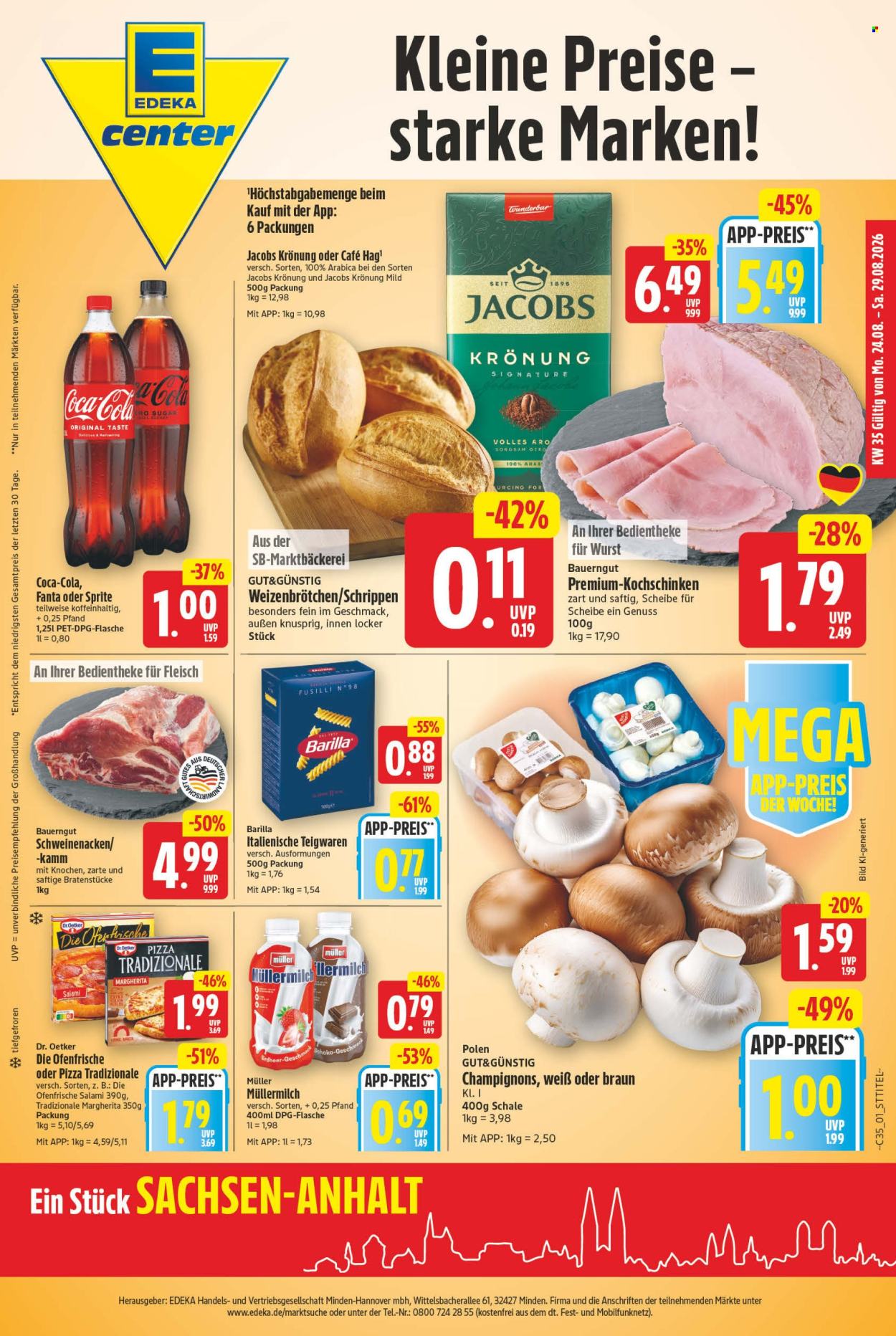 E center Prospekte  - 24.08.2026 - 29.08.2026. Seite 1
