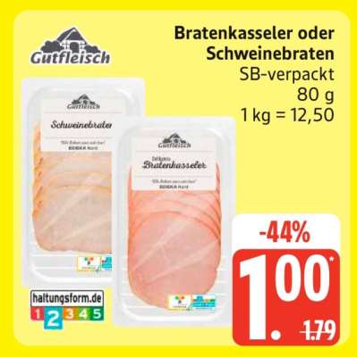Bratenkasseler oder Schweinebraten