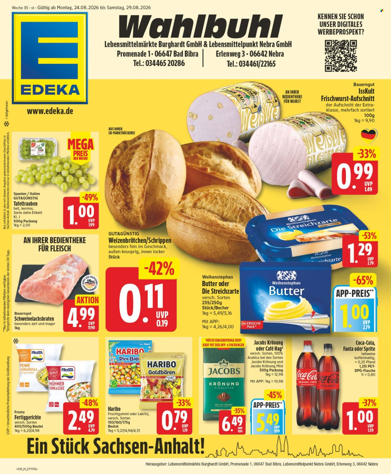 Edeka Prospekte  - 24.08.2026 - 29.08.2026. Seite 1