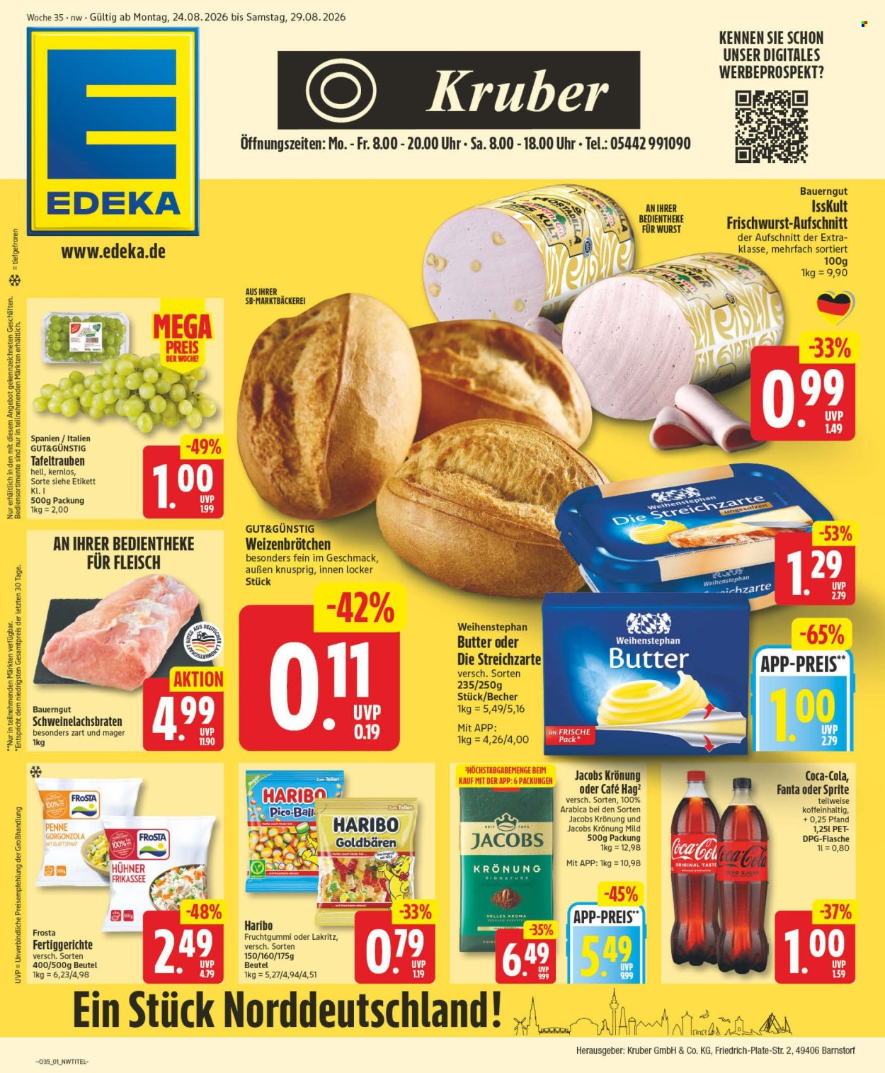 Edeka Prospekte  - 24.08.2026 - 29.08.2026. Seite 1