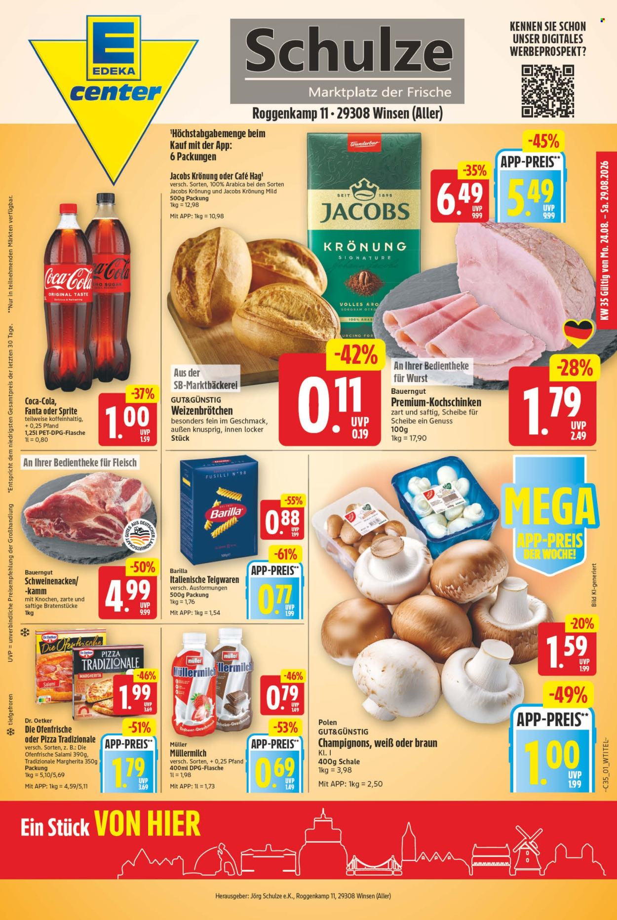 E center Prospekte  - 24.08.2026 - 29.08.2026. Seite 1