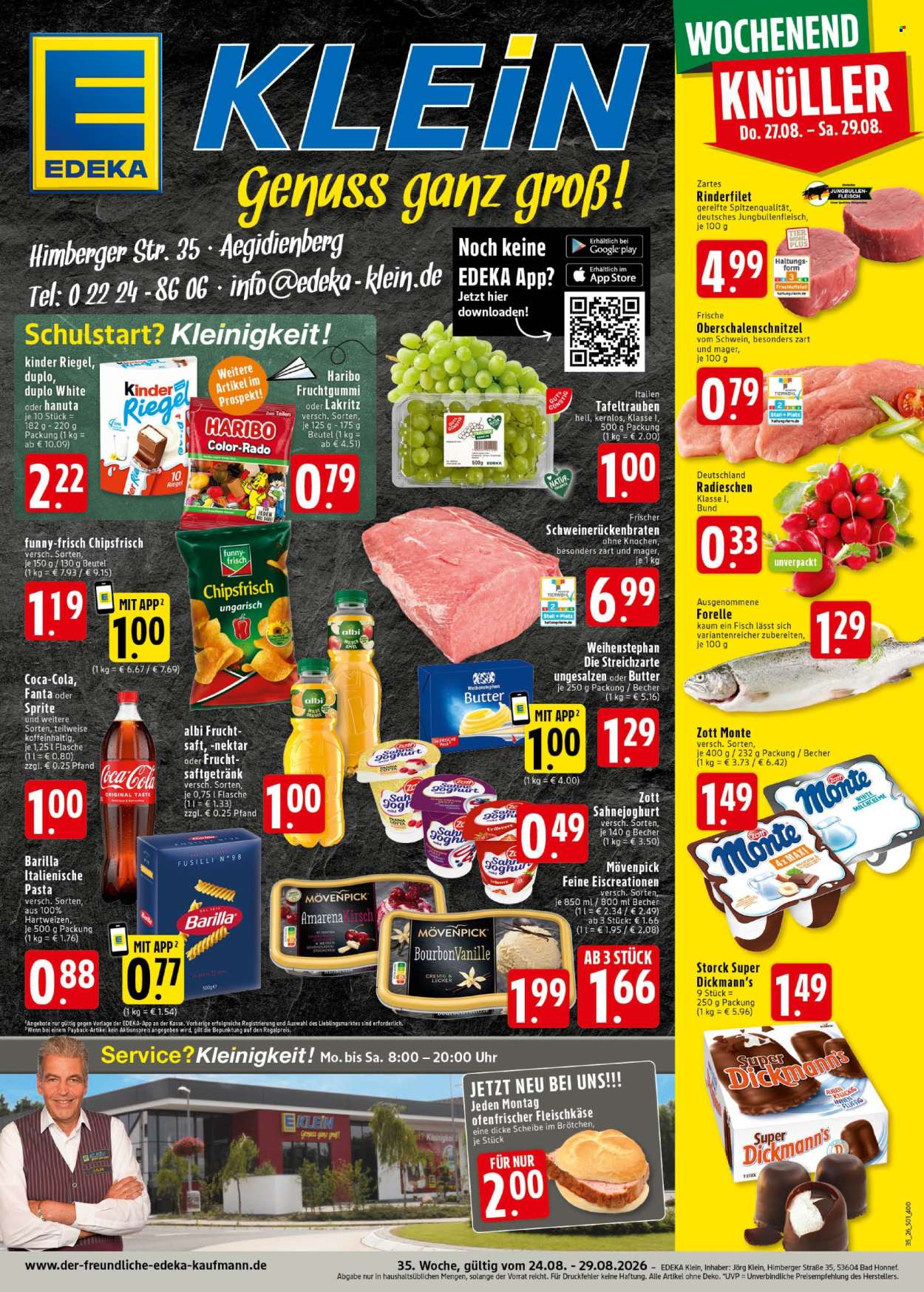 Edeka Prospekte  - 24.08.2026 - 29.08.2026. Seite 1
