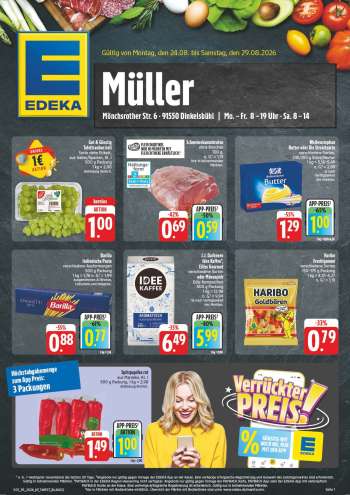 Prospekte Edeka - 24.08.2026 - 29.08.2026.