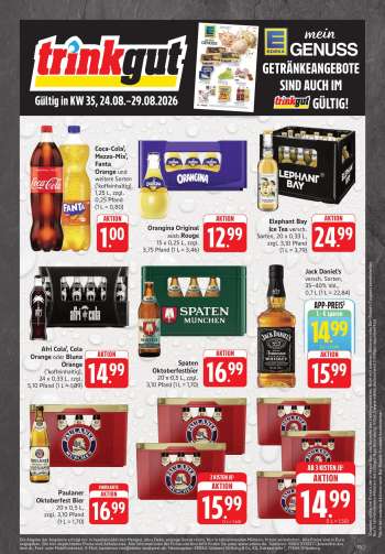 Prospekte Edeka Getränkemarkt - 24.08.2026 - 29.08.2026.