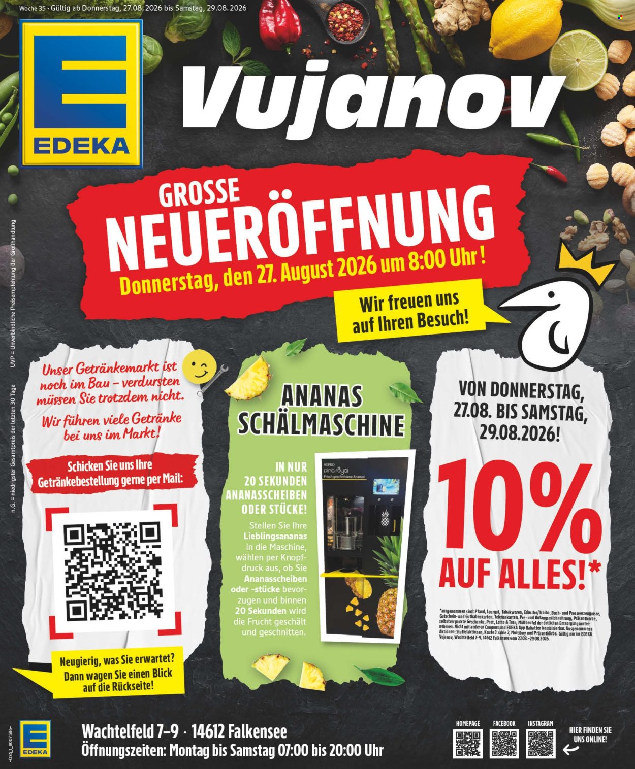 Edeka Prospekte  - 24.08.2026 - 29.08.2026. Seite 1