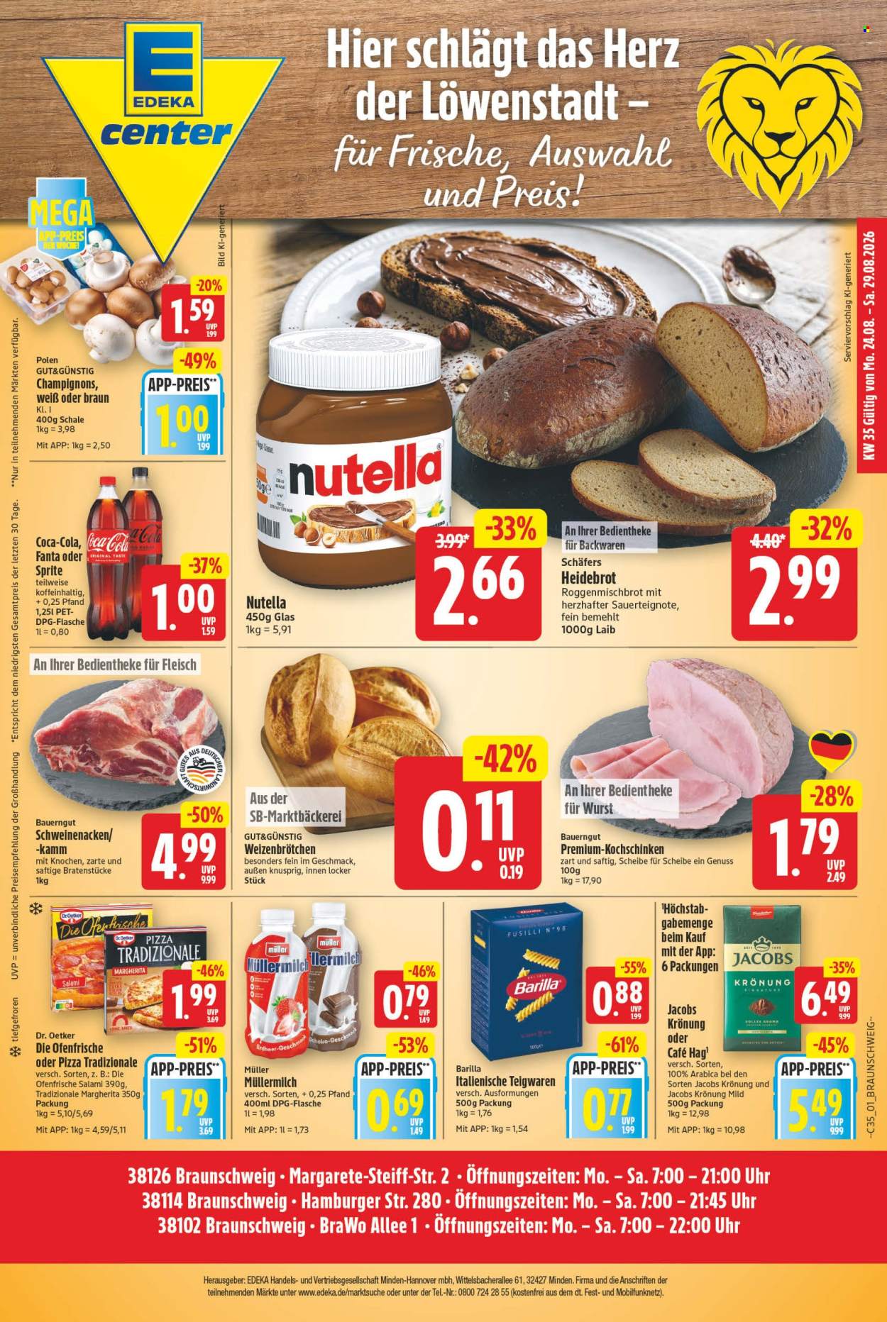 E center Prospekte  - 24.08.2026 - 29.08.2026. Seite 1