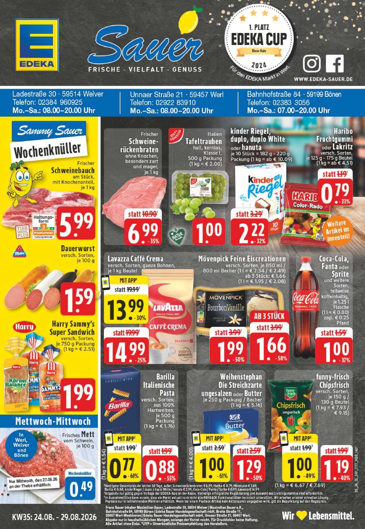 Edeka Prospekte  - 24.08.2026 - 29.08.2026. Seite 1