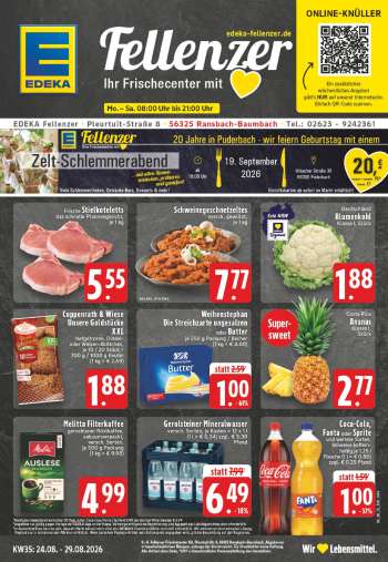 Prospekte Edeka - 24.08.2026 - 29.08.2026.