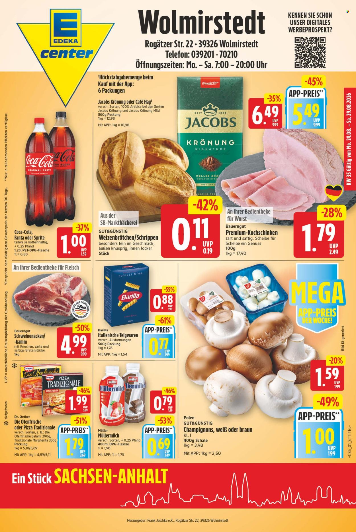 E center Prospekte  - 24.08.2026 - 29.08.2026. Seite 1