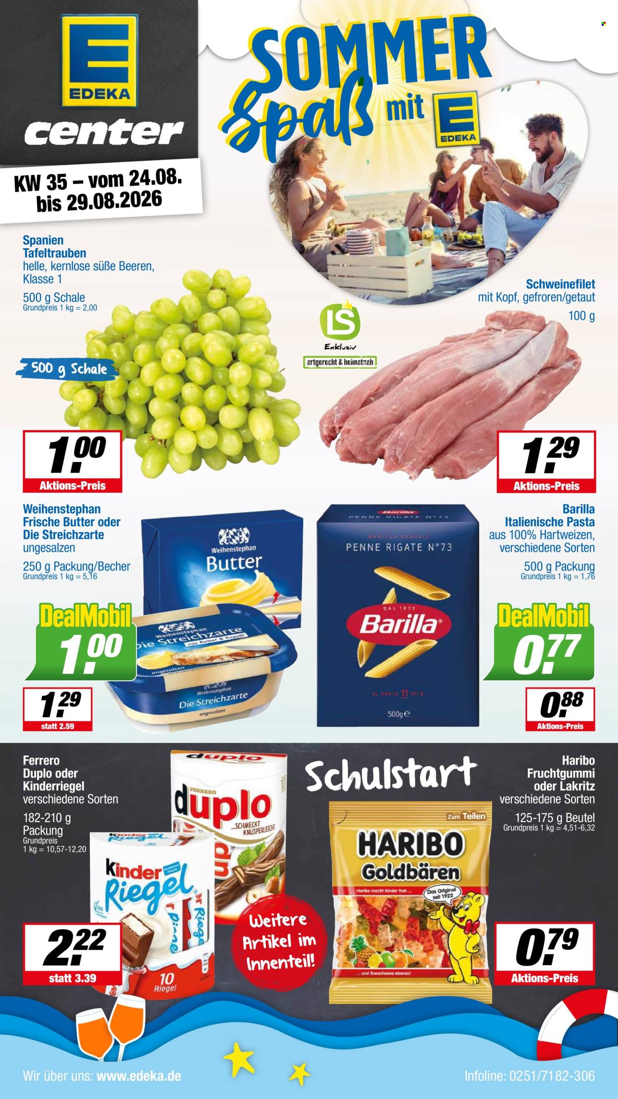 E center Prospekte  - 24.08.2026 - 29.08.2026. Seite 1