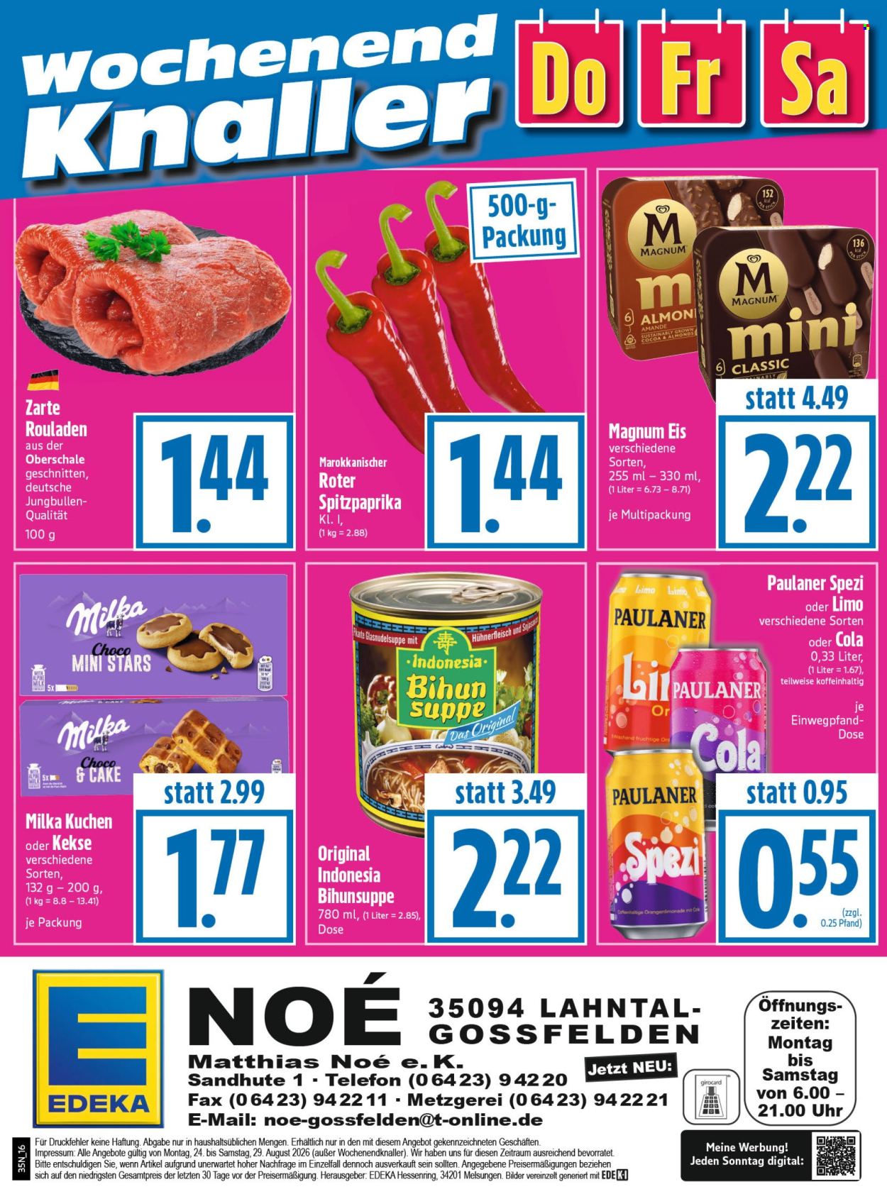 Edeka Prospekte  - 24.08.2026 - 29.08.2026. Seite 16