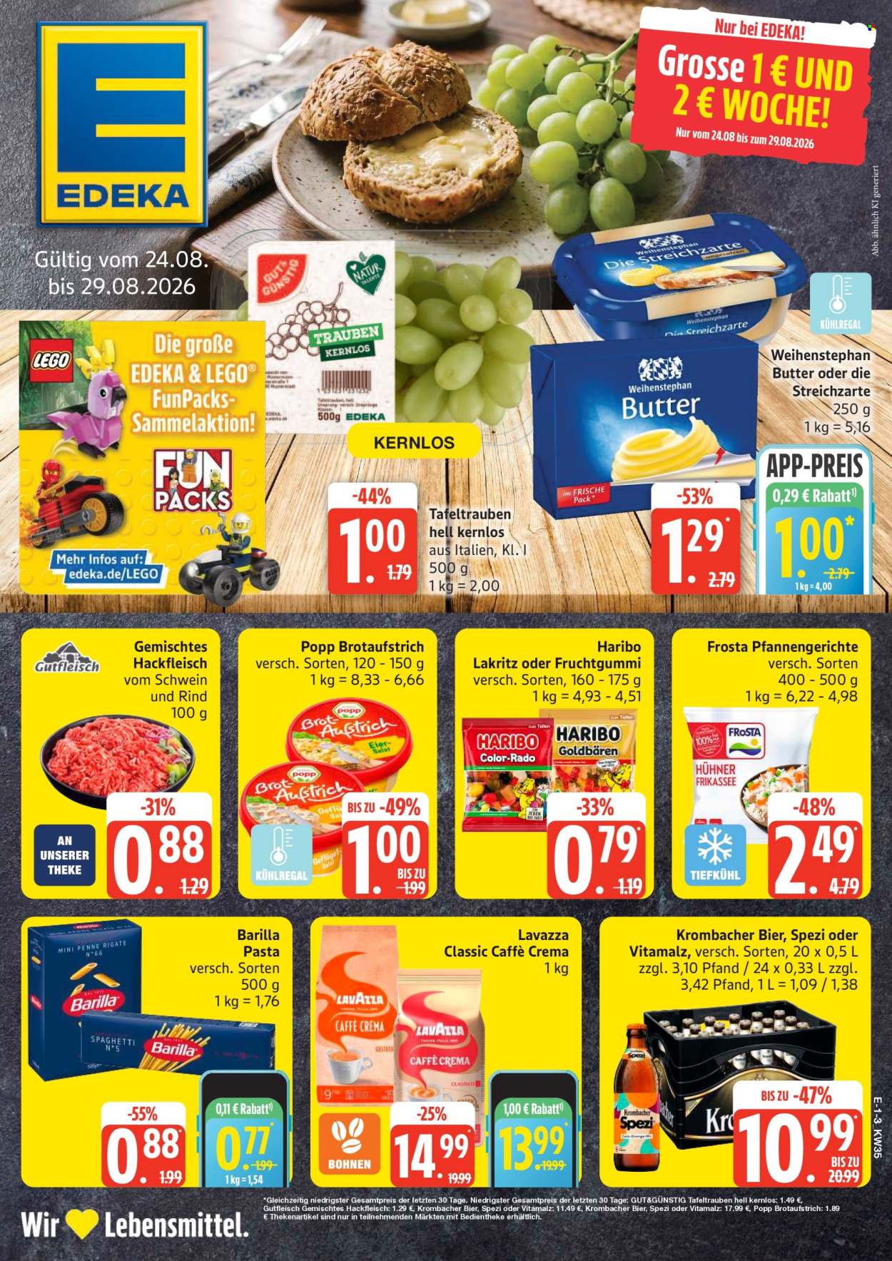 E center Prospekte  - 24.08.2026 - 29.08.2026. Seite 1