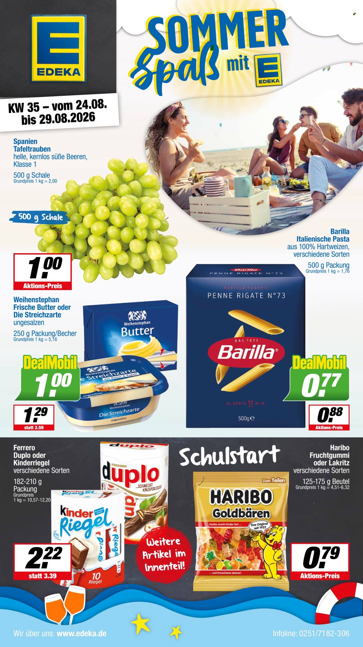 Edeka Prospekte  - 24.08.2026 - 29.08.2026. Seite 1