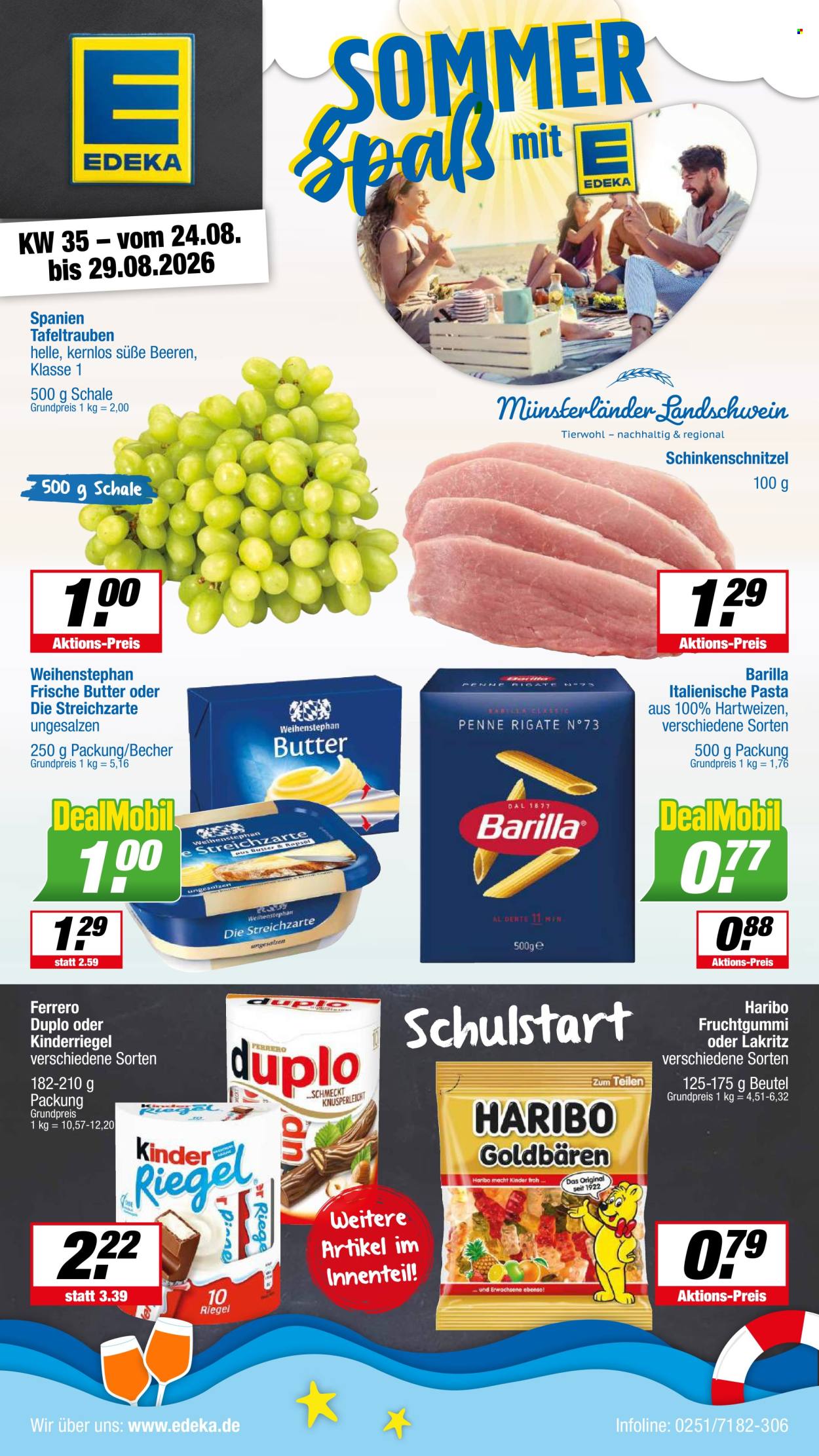 Edeka Prospekte  - 24.08.2026 - 29.08.2026. Seite 1