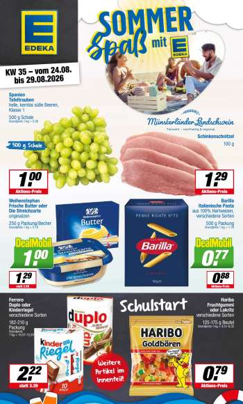 Prospekte Edeka - 24.08.2026 - 29.08.2026.