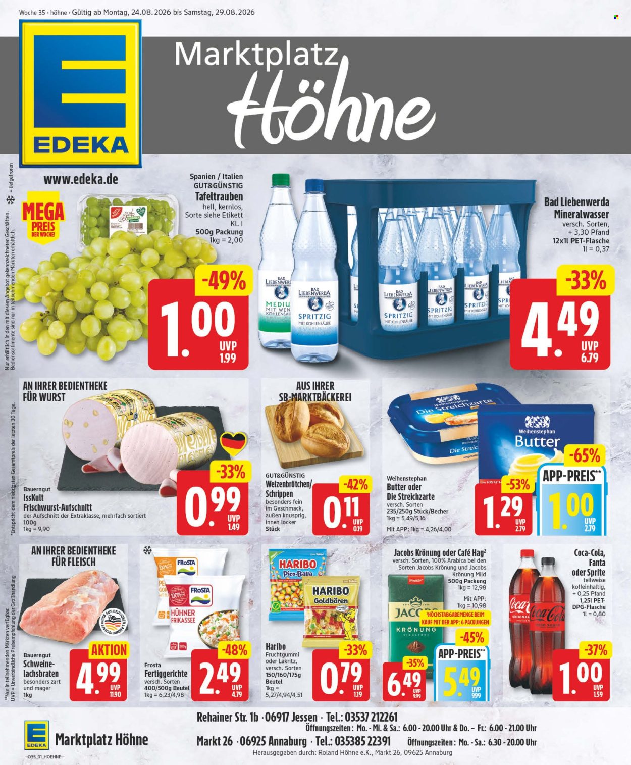 Edeka Prospekte  - 24.08.2026 - 29.08.2026. Seite 1