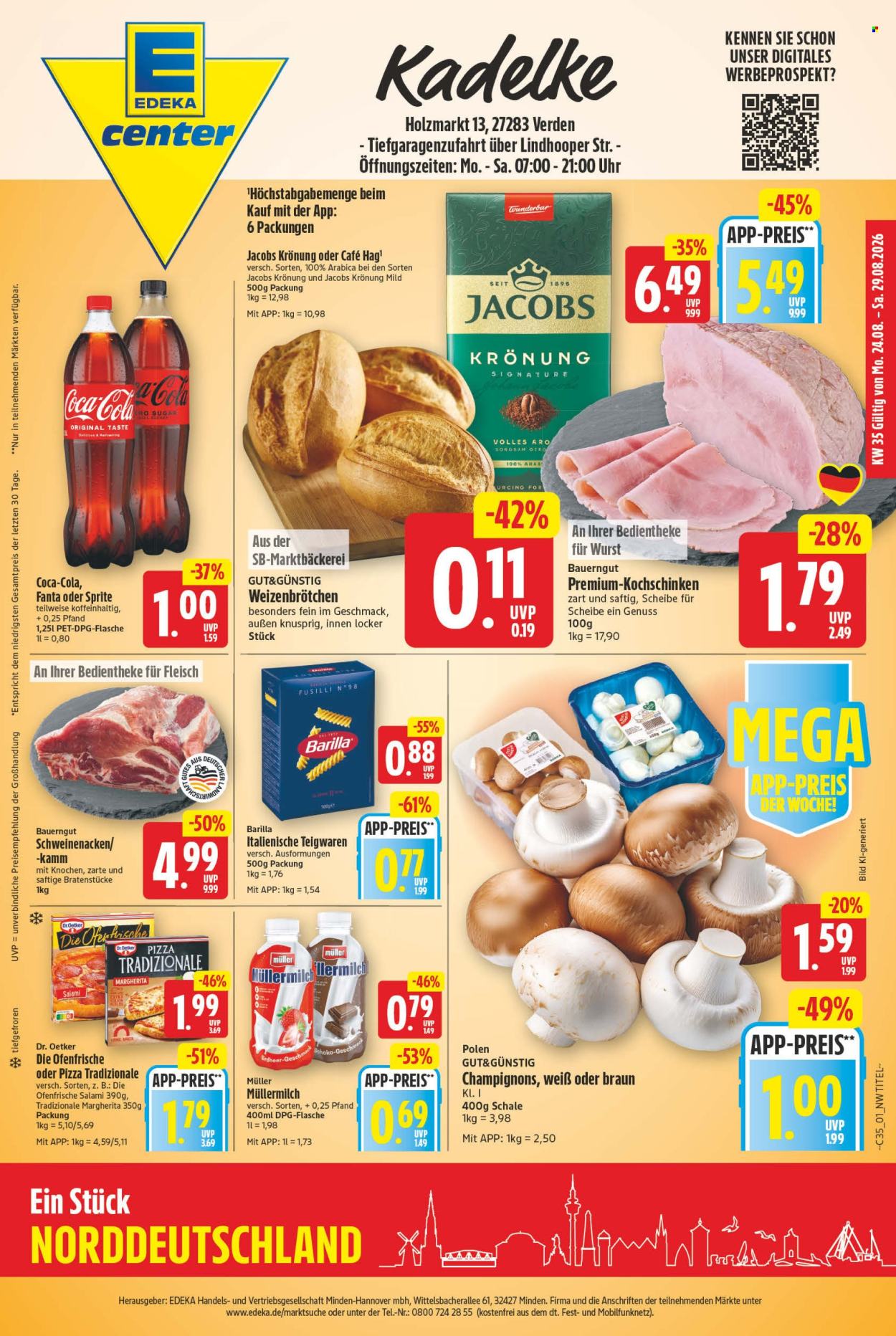 E center Prospekte  - 24.08.2026 - 29.08.2026. Seite 1