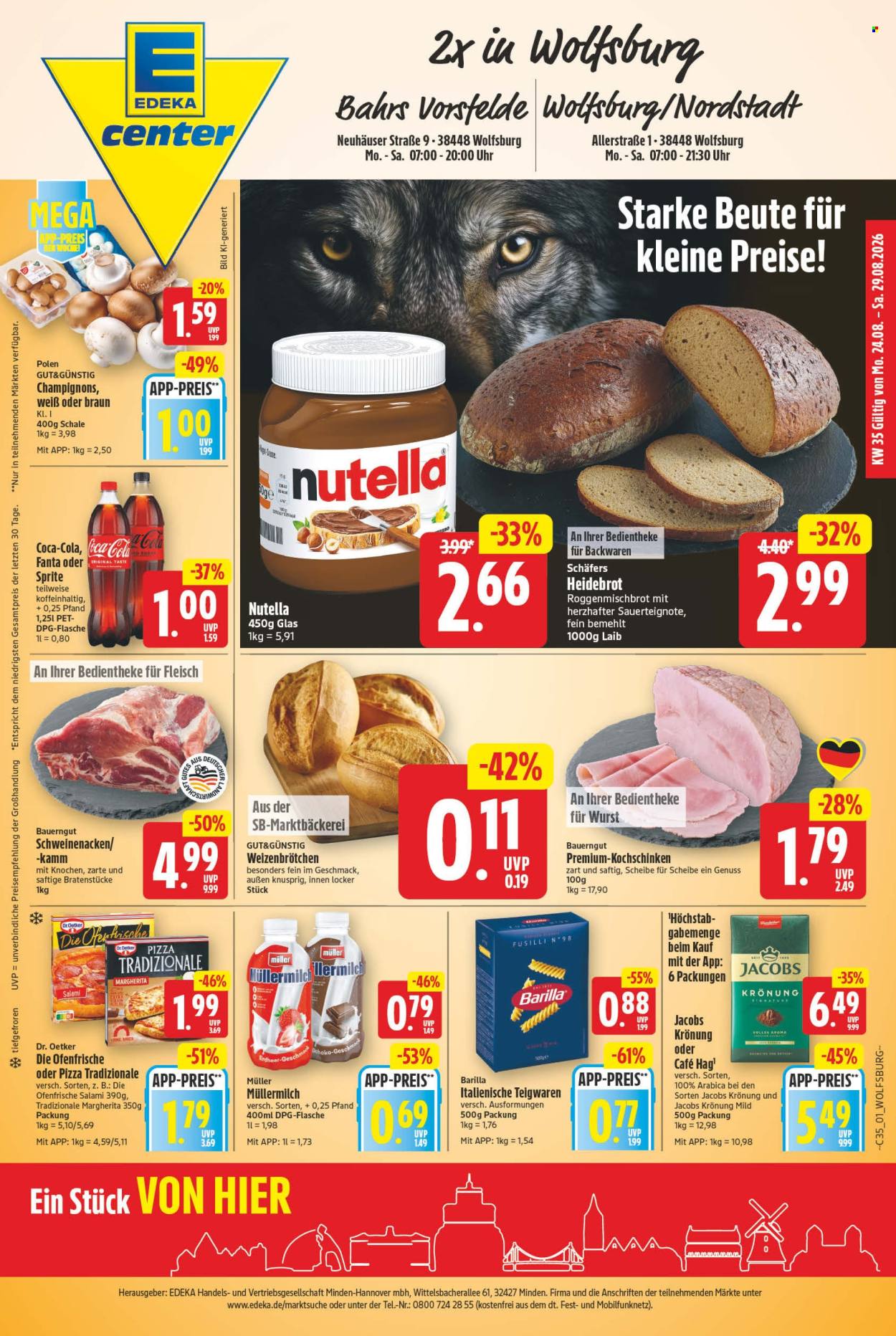E center Prospekte  - 24.08.2026 - 29.08.2026. Seite 1