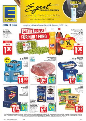 Prospekte E center - 24.08.2026 - 29.08.2026.