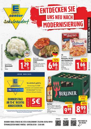 Prospekte E center - 24.08.2026 - 29.08.2026.