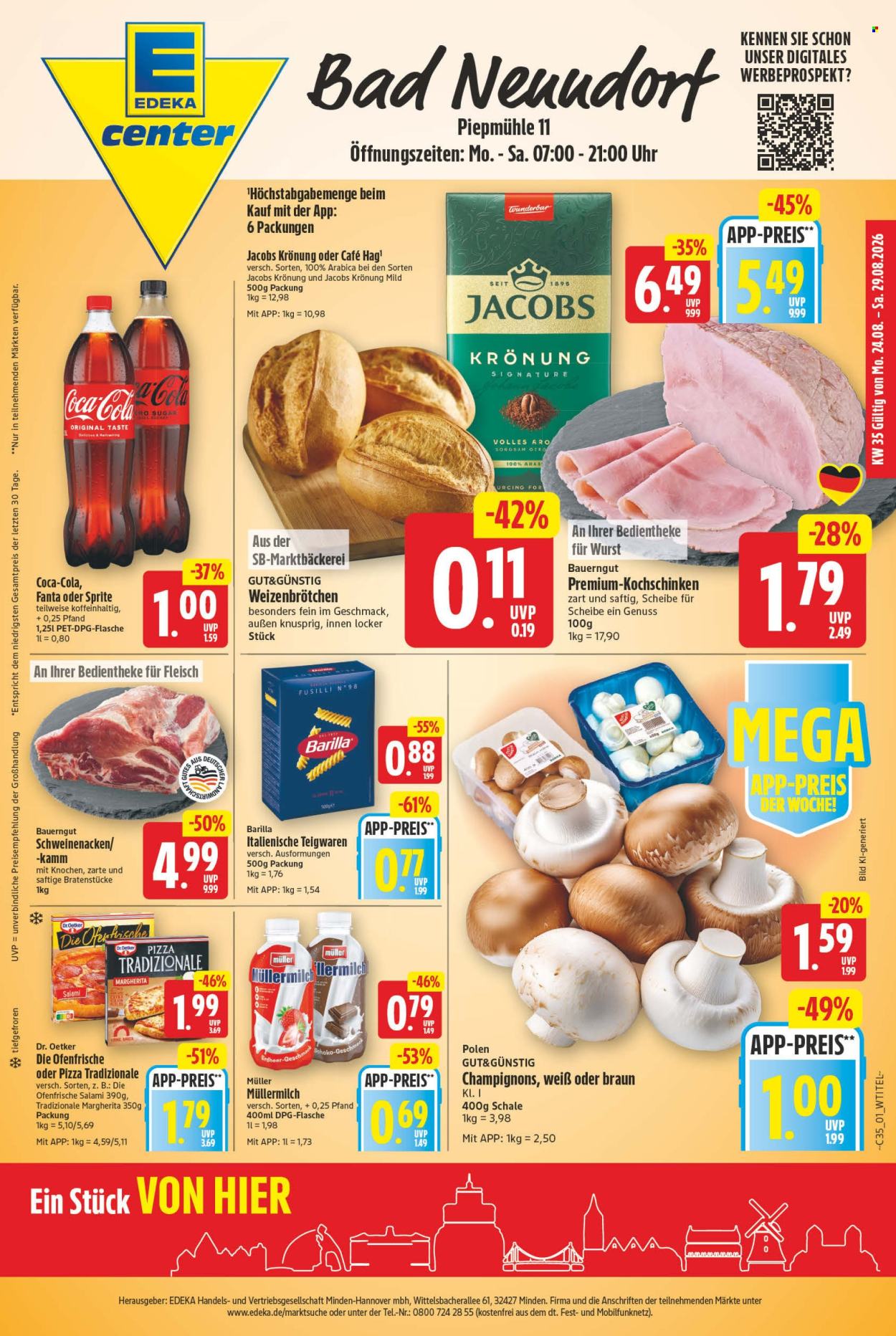 E center Prospekte  - 24.08.2026 - 29.08.2026. Seite 1