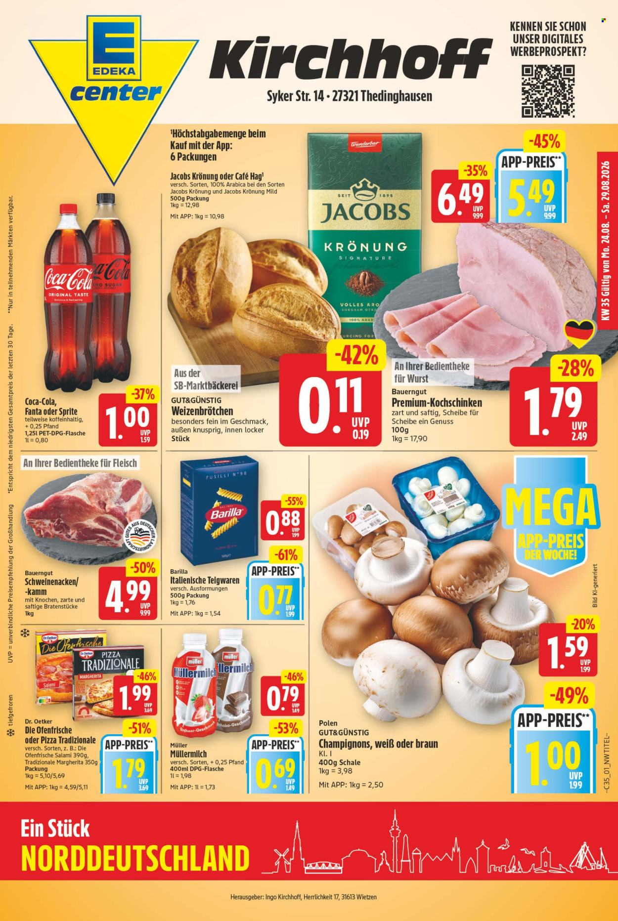 E center Prospekte  - 24.08.2026 - 29.08.2026. Seite 1